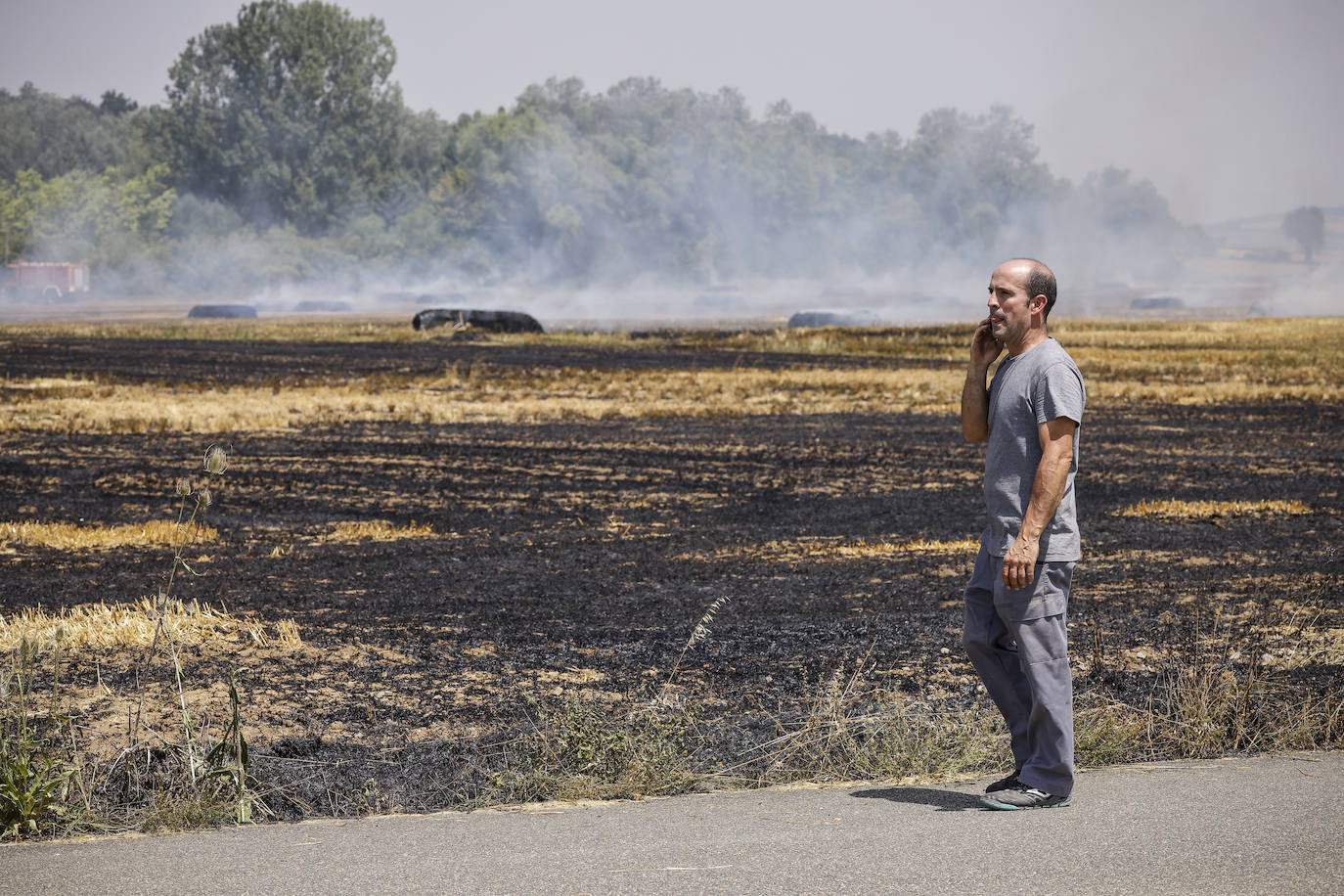 Fotos: El incendio entre Argandoña y Villafranca, en imágenes