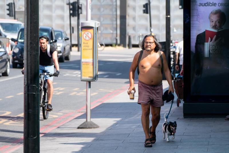 Fotos: Alerta roja por calor extremo en Reino Unido por primera vez en su historia