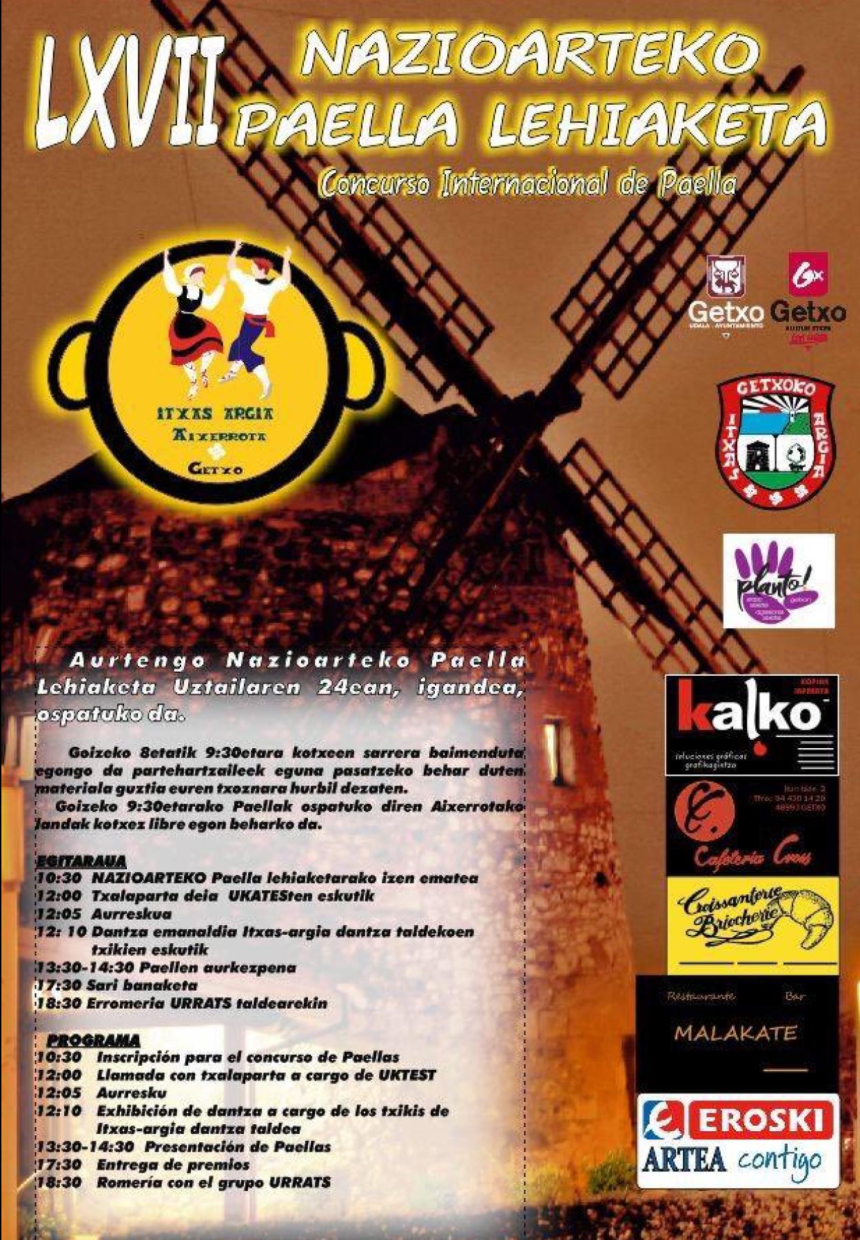 Programa de Paellas 2022.