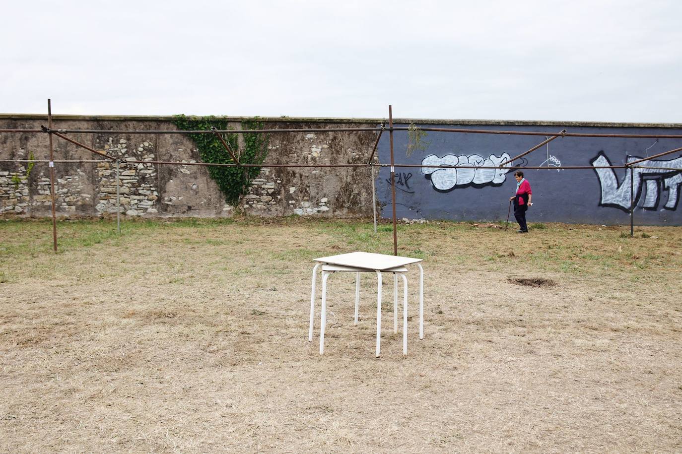 Fotos: Limpieza en Aixerrota tras la multitudinaria fiesta de Paellas