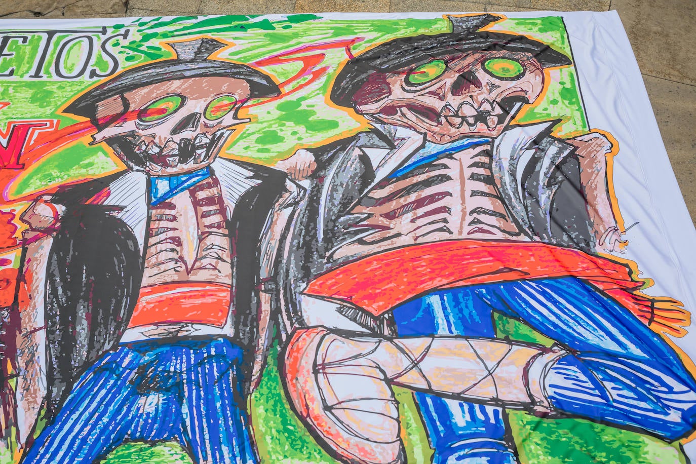 Fotos: Vuelta al humor y la ironía en las pancartas de la Federación de Blusas y Neskas