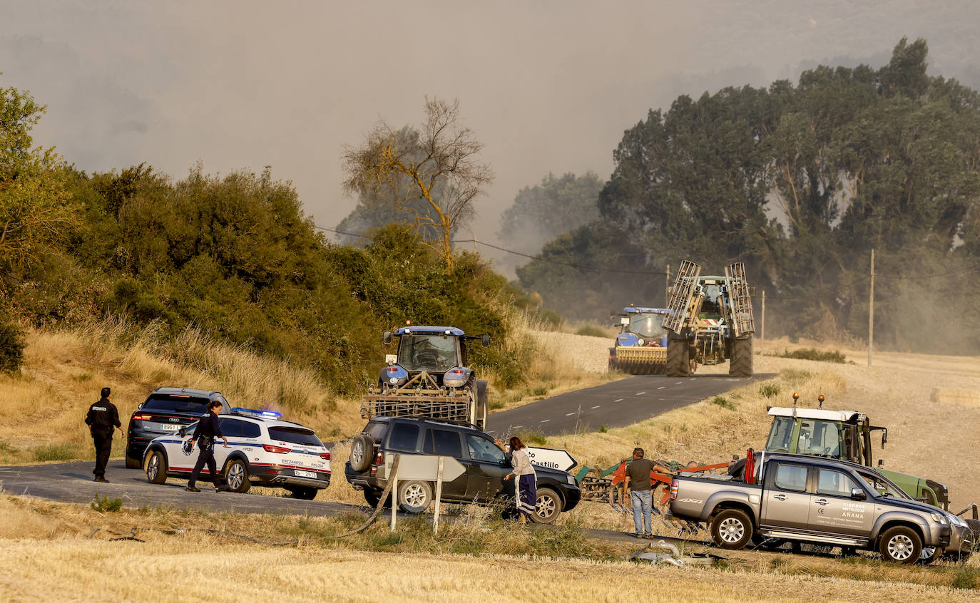 Fotos: Imágenes del incendio declarado en Zambrana