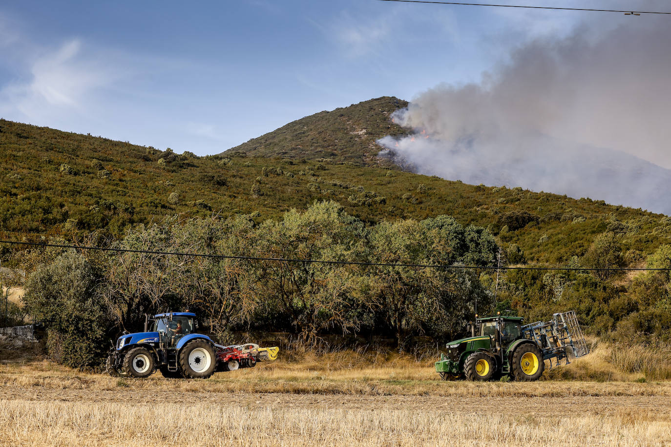 Fotos: Imágenes del incendio declarado en Zambrana