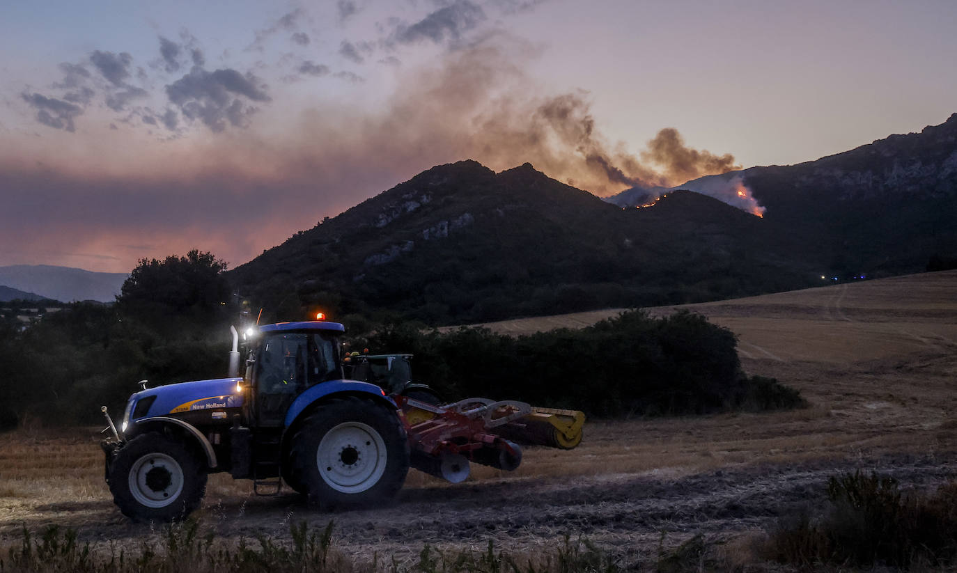 Fotos: Imágenes del incendio declarado en Zambrana