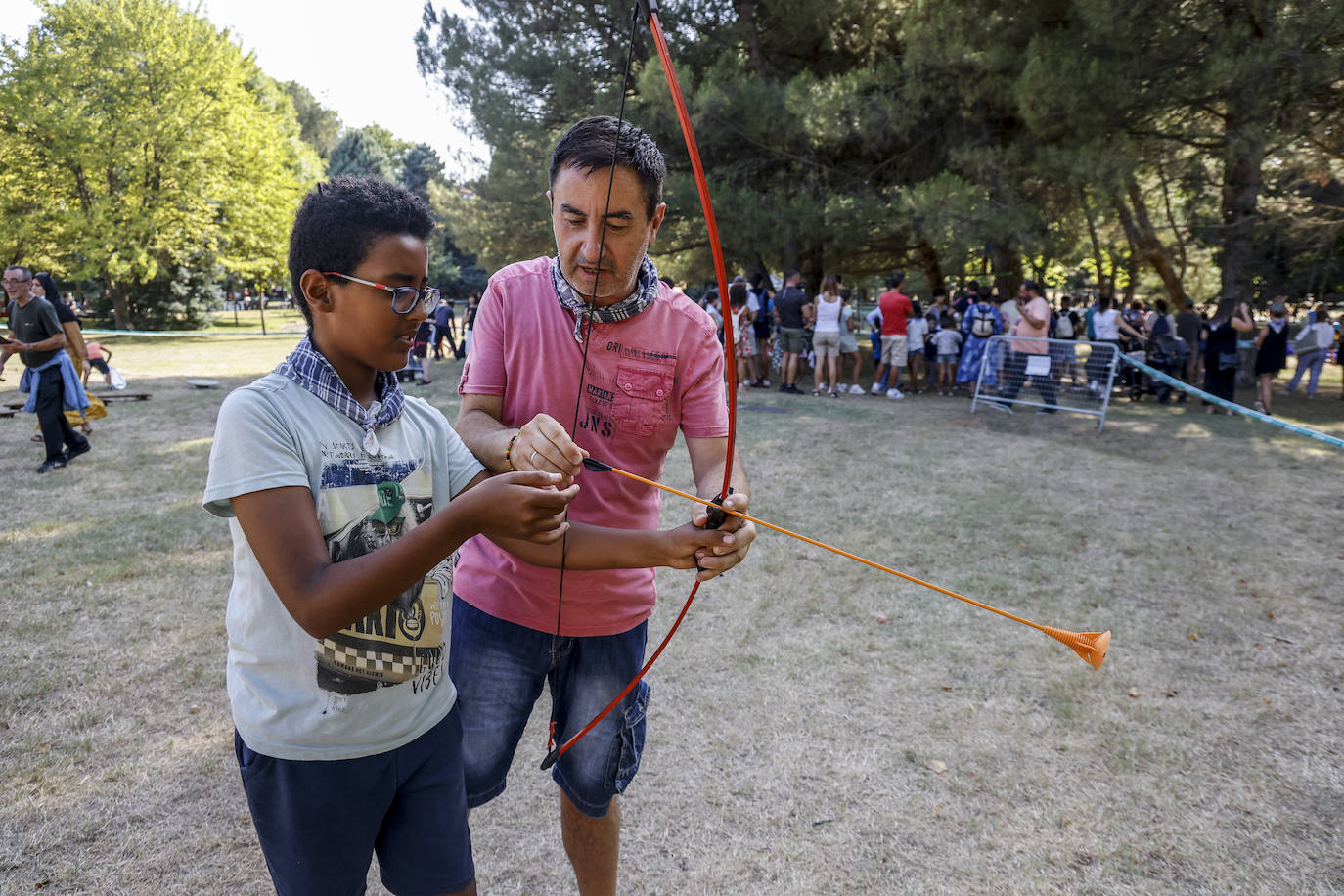 Fotos: El dragón y el pan reinan en el espacio infantil de La Blanca en el parque de Arriaga