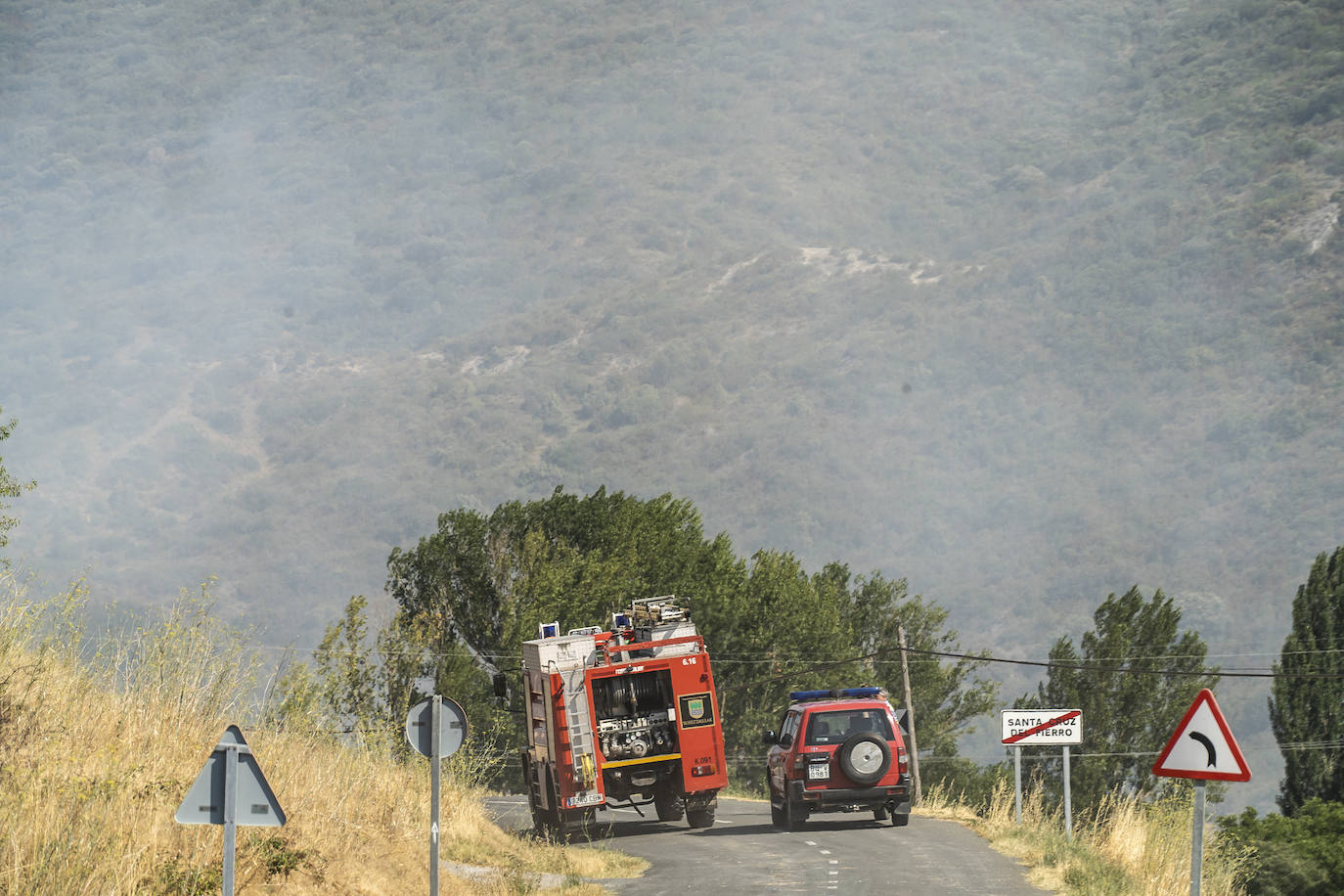 Fotos: Imágenes del incendio declarado en Zambrana