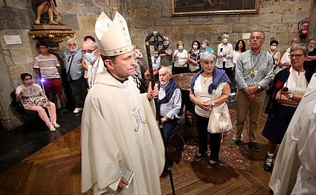 Galería. El obispo de Bilbao ofició la homilía central en honor a la Virgen de Begoña. 