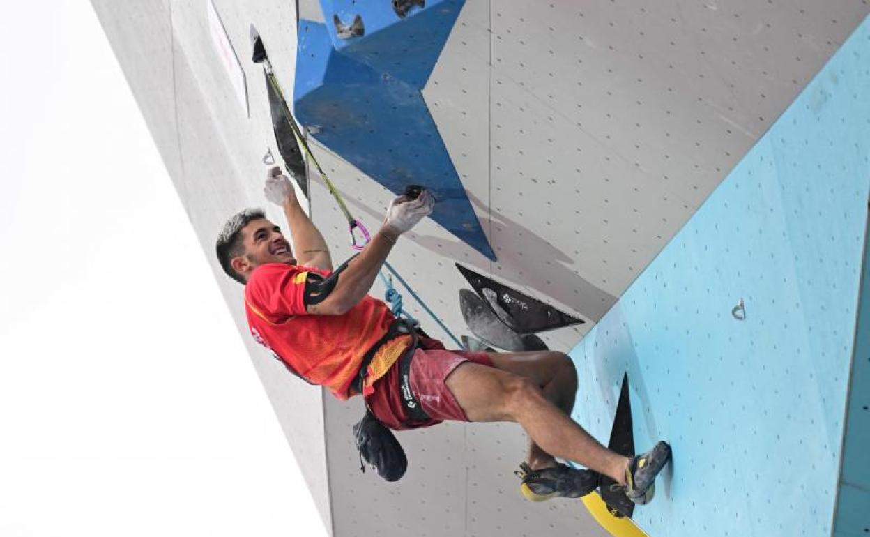 Alberto Ginés, durante su ejercicio en la final. 