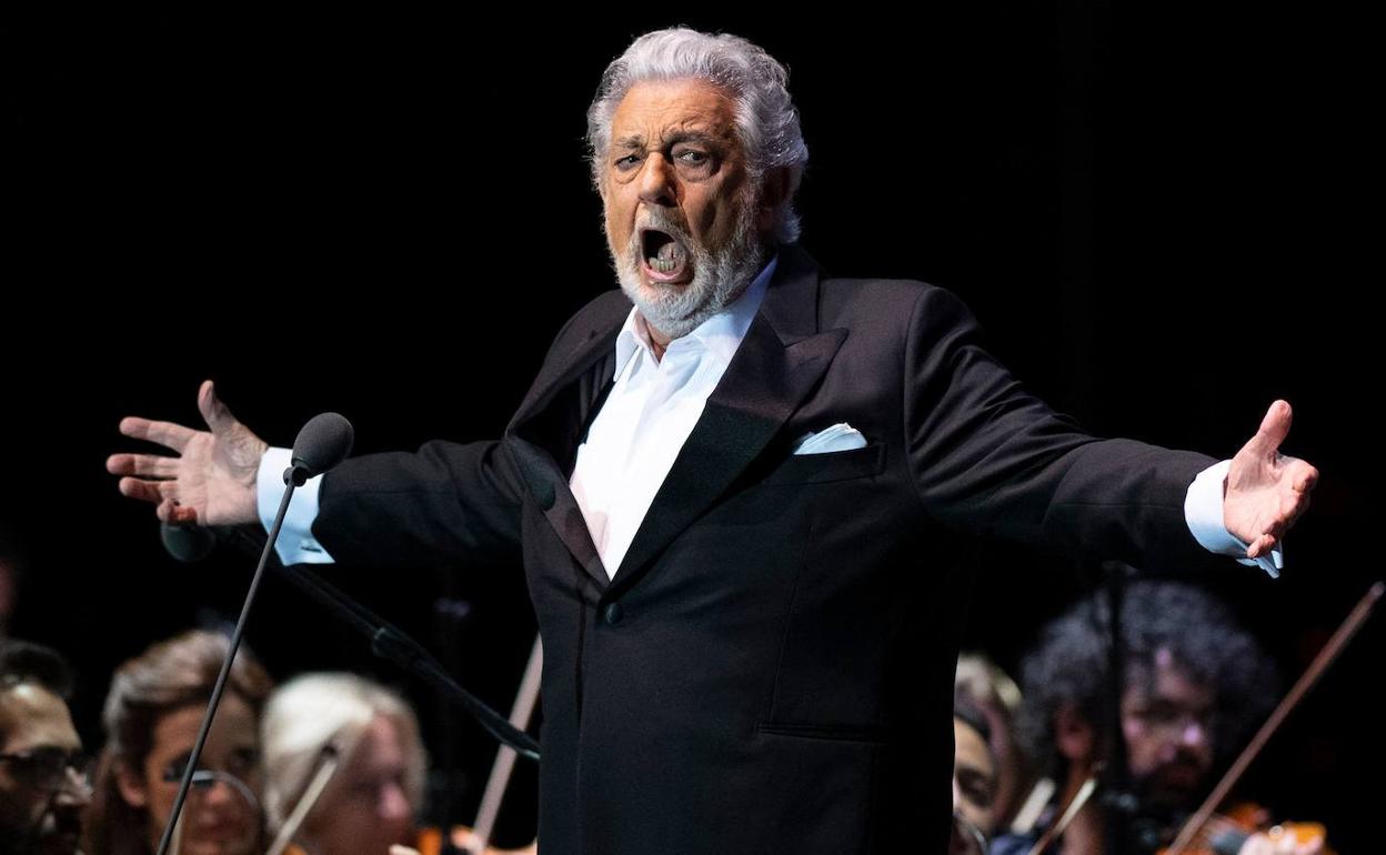 El tenor Plácido Domingo. 