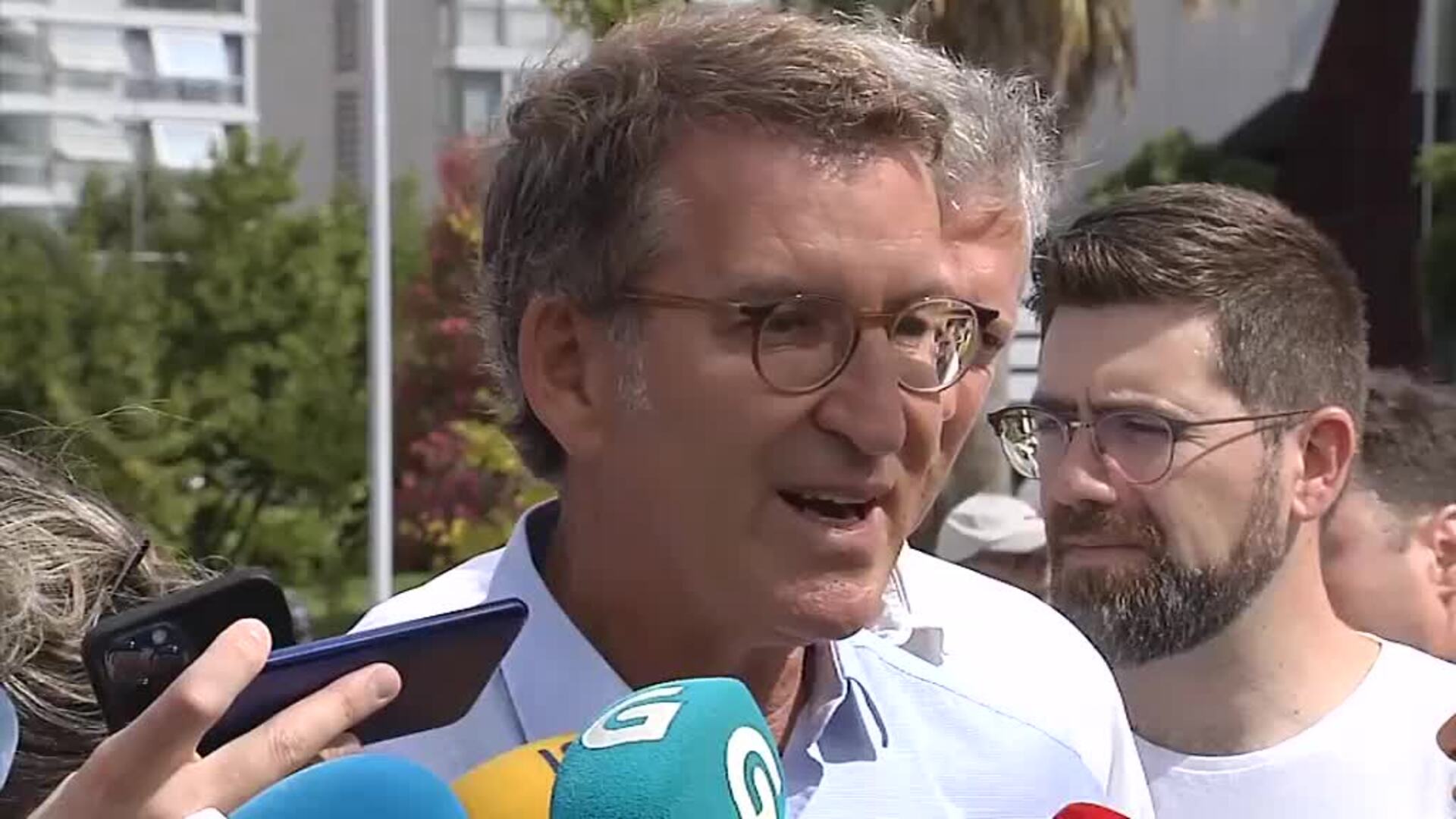 Feijóo: "Votamos sí a los intereses de España, no a los de Pedro Sánchez"