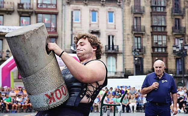 Lartain en una de sus alzadas de la jornada. 
