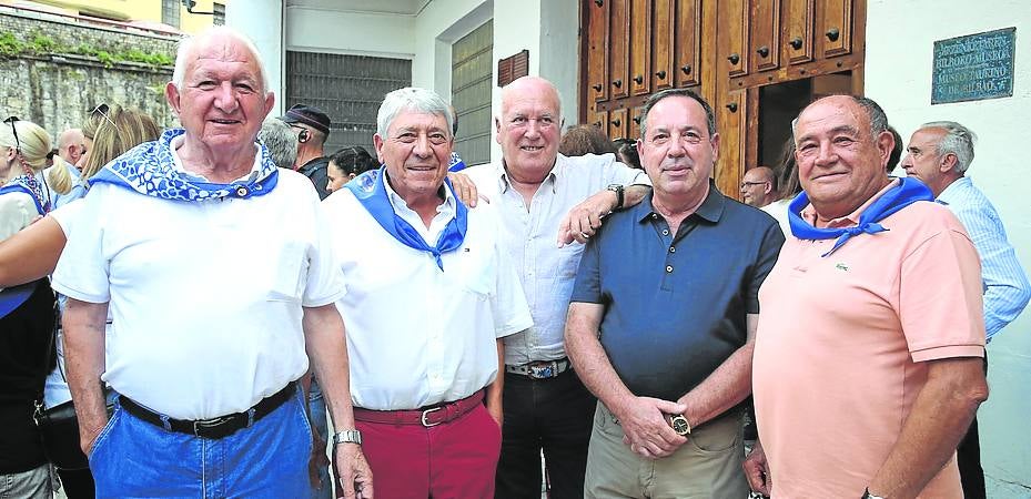 Julián Ahedo, Txema Urbano, Iñaki Atutxa, Tomás Delgado y Toribio Martín. 