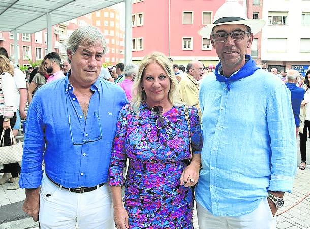 Iñaki Hernández, Maite Cost y Miguel Goldaracena. 
