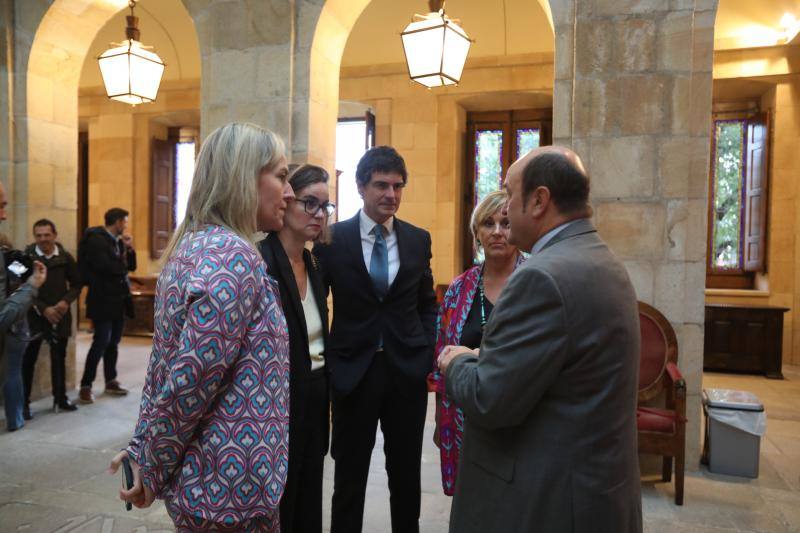 Ana Otadui, Elixabete Etxanobe, Unai Rementeria, Itxaso Atutxa y Andoni Ortuzar.