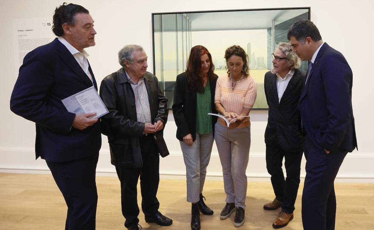 Un momento de la presentación del libro, en el Museo de Bellas Artes.