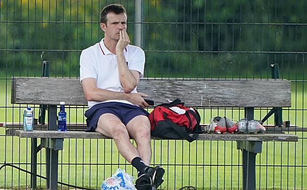 El presidente, durante la concentración de pretemporada en Alemania. 