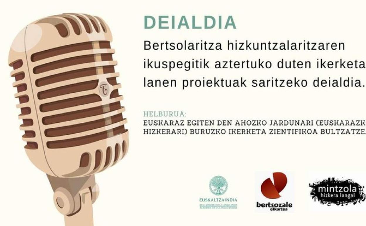 Euskaltzaindiak eta Euskal Herriko Bertsozale Elkarteak egitasmo hau jarri dute martxan berriro ere. 