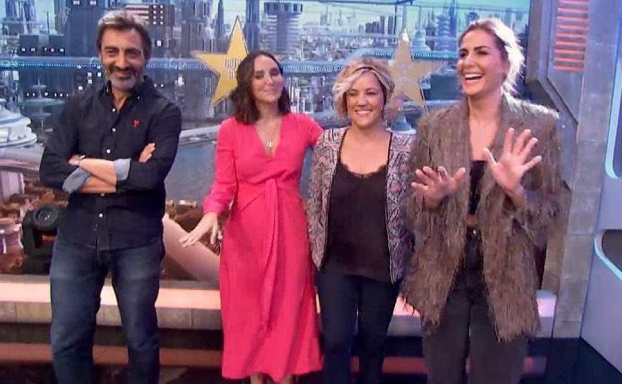 Juan del Val, Tamara Falcó, Cristina Pardo y Nuria Roca en 'El Hormiguero'.