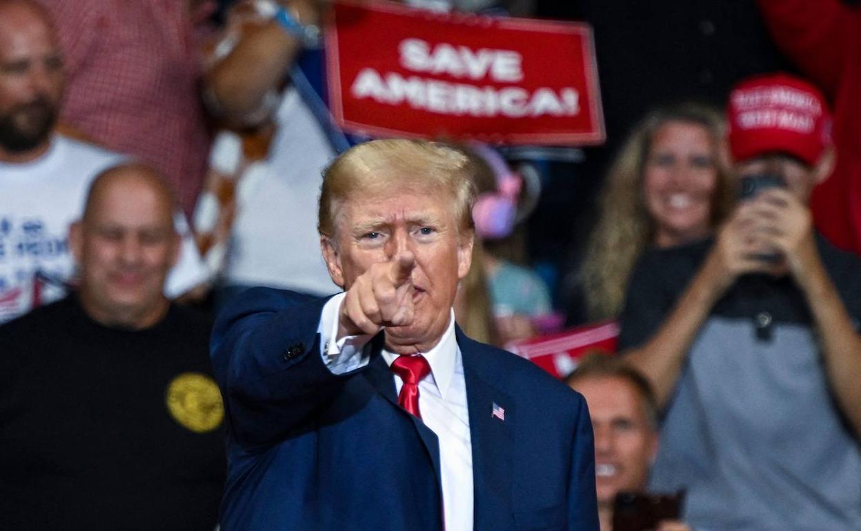 Donald Trump, durante un mitin en septiembre en Pensilvania. 