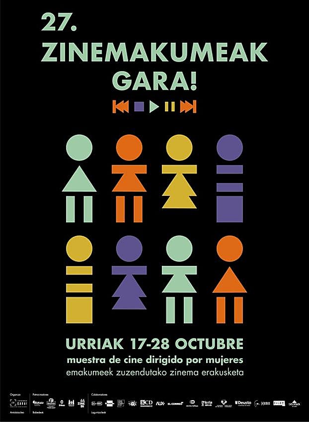 Póster de Zinemakumeak, obra de la diseñadora Maider Goikoetxea.