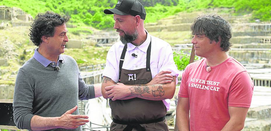 Pepe Rodríguez, Edorta Lamo y Jordi Cruz.