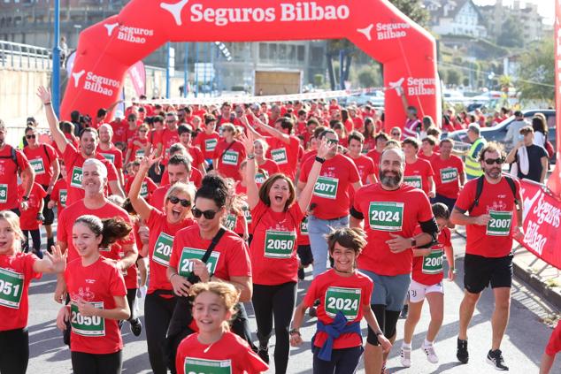 Fotos: Familias unidas y a la carrera en Getxo