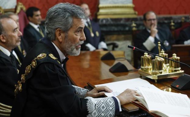 El presidente del Tribunal Supremo y del Consejo General del Poder Judicial, Carlos Lesmes.