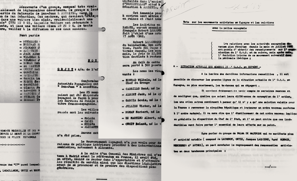 Los papeles desclasificados en Francia a los que ha tenido acceso EL CORREO en exclusiva, 