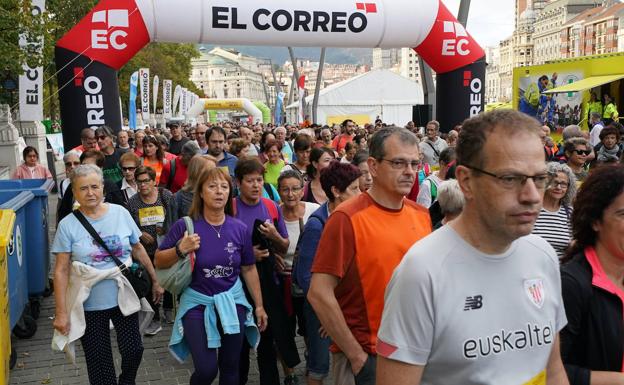 Imagen principal - La solidaridad hace cima en Artxanda