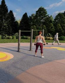 Imagen secundaria 2 - Obras en Bilbao: Arrancan las obras para una nueva zona deportiva en el parque Europa