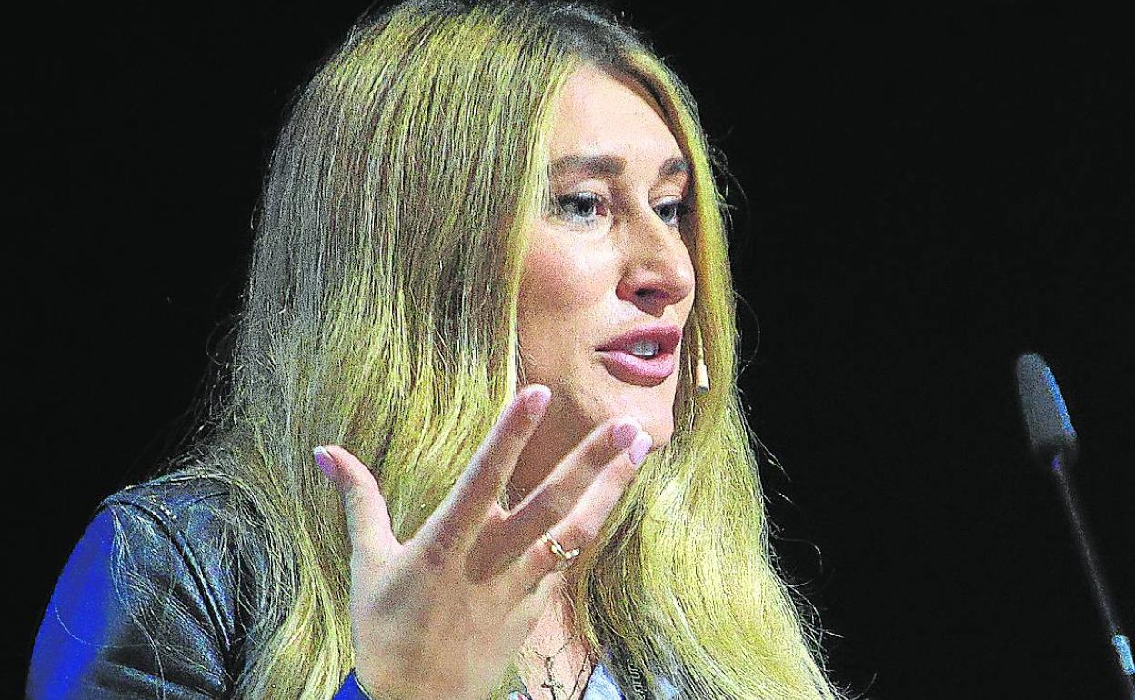 Uliana Torkunova, en un momento de su intervención.