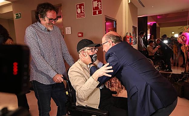 Imagen. El trikitilari recibió el cariño de todos los asistentes.