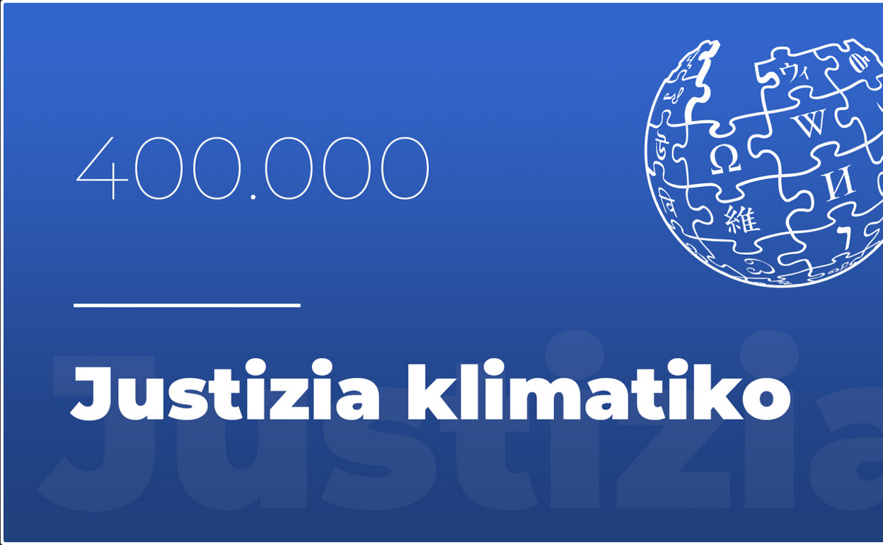 400.000. artikuluak justizia klimatikoa du hizpide. 