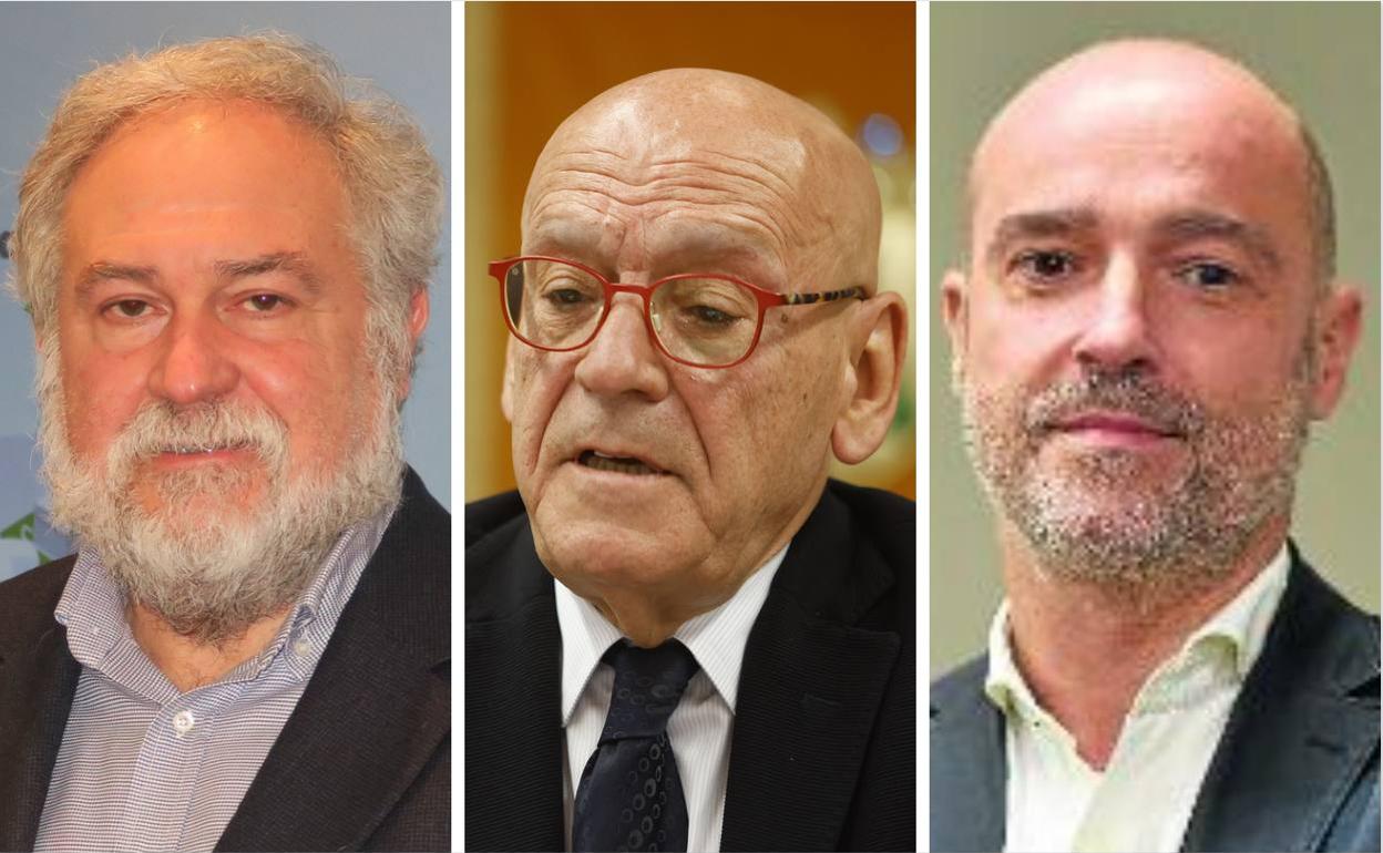 José Ignacio Zudaire, Gregorio Rojo y Mauricio Arregui.