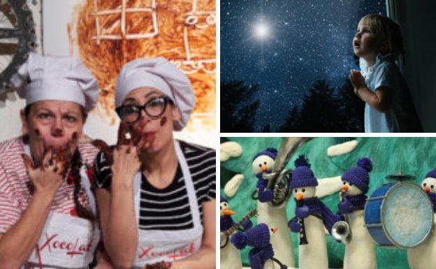 1. 'Xokolat' ikuskizuna | 2.'Zerupean' ikuskizun interaktiboa | 3. 'Minimach animazioa' filma.