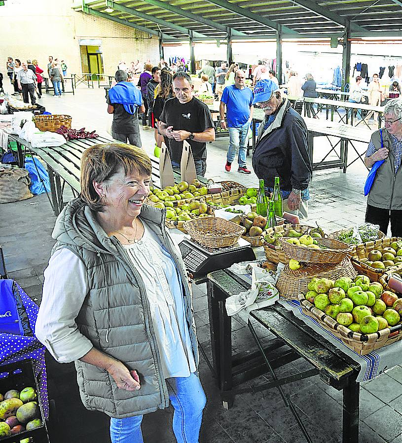 Abajo ofrece sus productos todos los lunes en Gernika. 