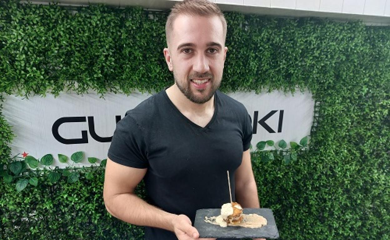 Jagoba Francisco, del bar Guss Toki, que el año pasado quedó primer finalista 