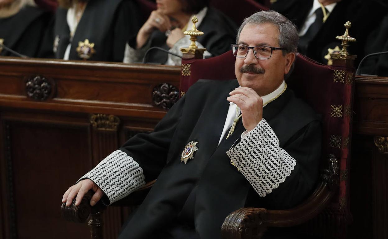 El presidente del Tribunal Constitucional, Rafael Mozo. 