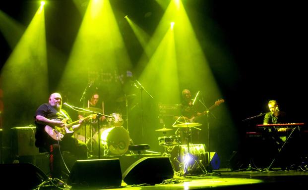 La banda, un cuarteto con teclista. 