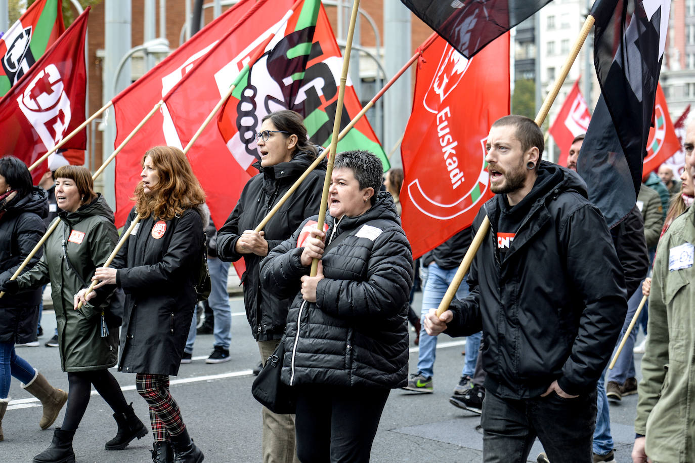 Fotos: La manifestación del Metal de Bizkaia, en imágenes