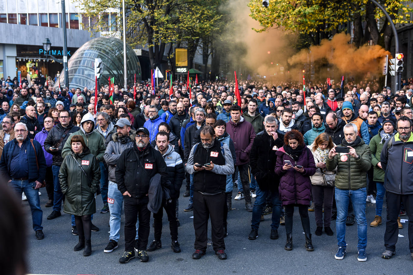 Fotos: La manifestación del Metal de Bizkaia, en imágenes