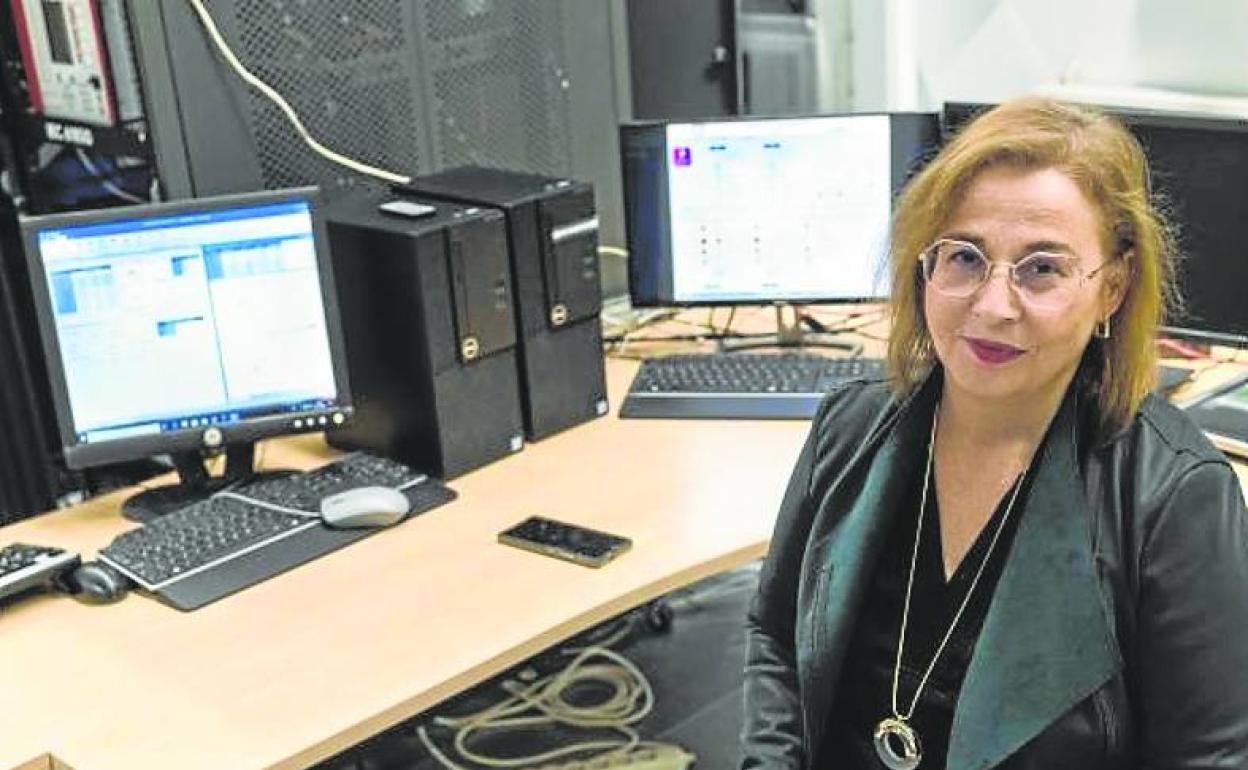 Ana Ayerbe en las instalaciones de Tecnalia en Derio. 