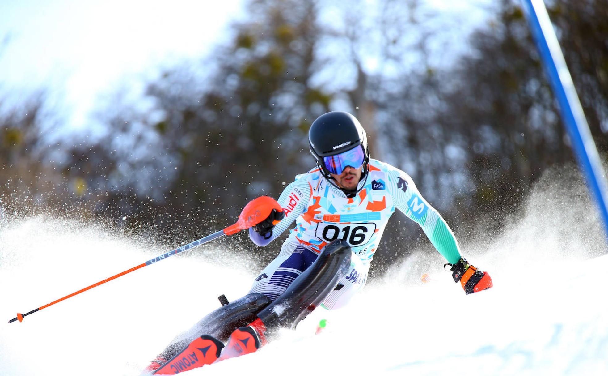 Del Campo durante una prueba en Sudamérica.