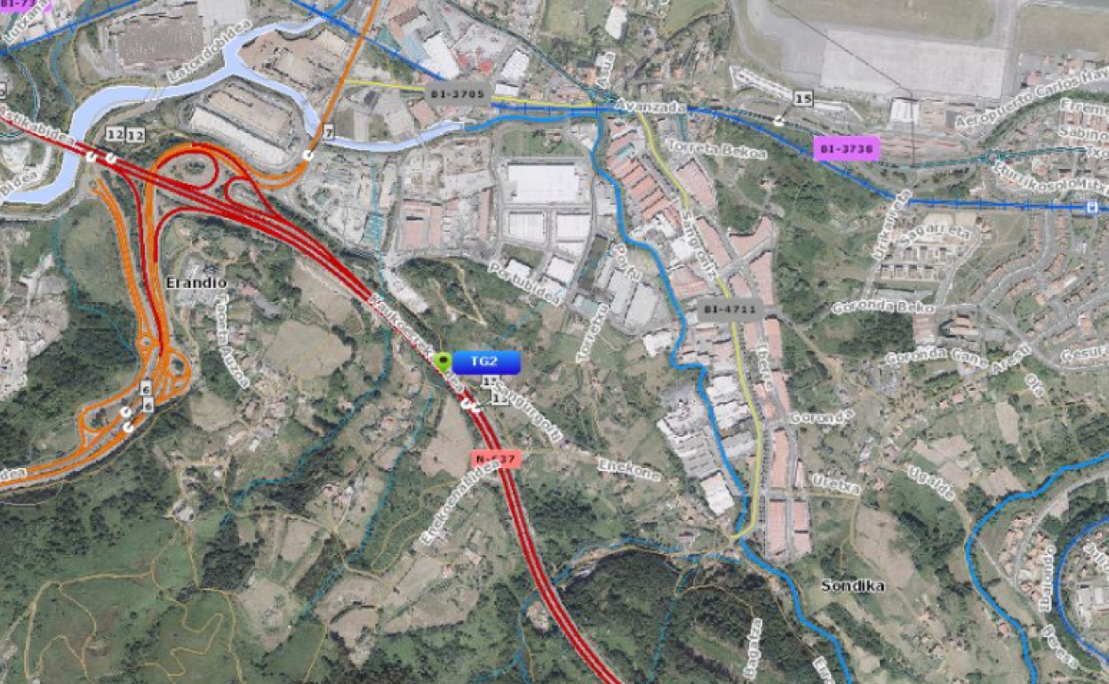 Punto en el que se ha producido el siniestro. 