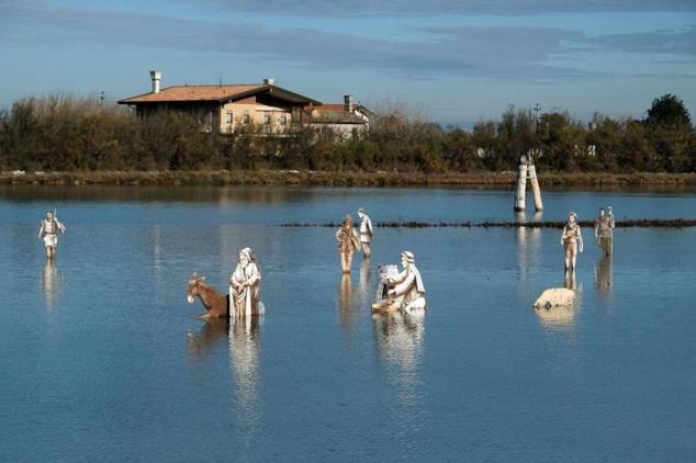 Fotos: Un belén flotante en la isla de Burano