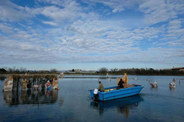 Fotos: Un belén flotante en la isla de Burano
