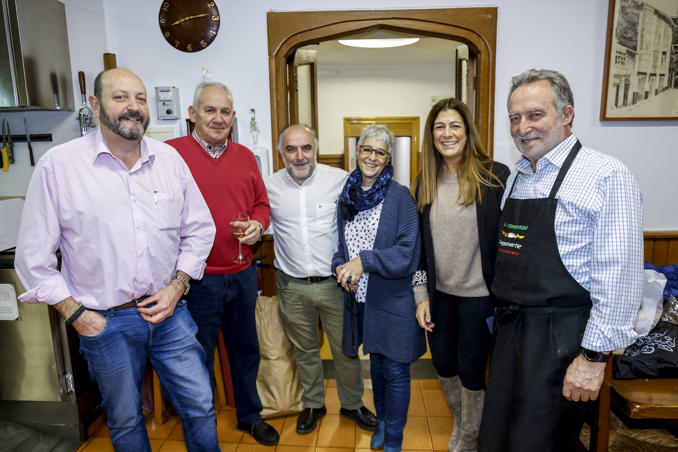 Fotos: Así fue la cena en la sociedad gastronómica La Concordia-Lagunartea
