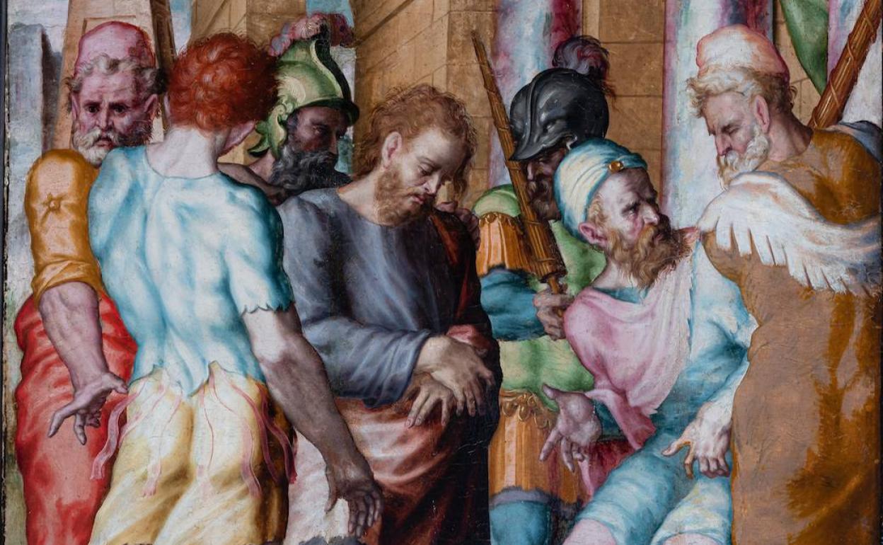 Vista parcial de 'Jesús ante Herodes', de Toscano .