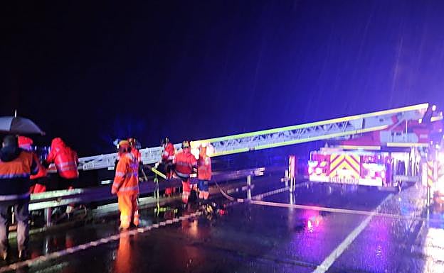 Imagen de las labores de rescate. 