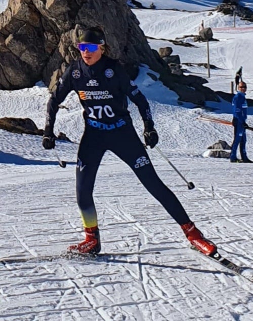 Italia. Laia Palacios se está preparando para mejorar sus actuaciones en biathlon, una modalidad invernal en la que compite regularmente. 